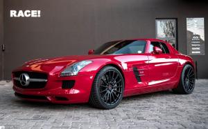 Mercedes-Benz SLS AMG Coupe by Brabus & RACE! on Vossen Wheels